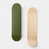 Army Green Solid Color Skateboard (Vorderseite)