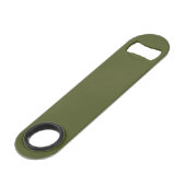 Army Green Solid Color Speed Flaschenöffner (Vorderseite Schrägansicht)