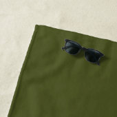 Army Green Solid Color Strandtuch (Beispiel)