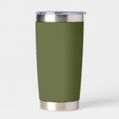 Army Green Solid Color Thermobecher (Links)