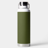 Army Green Solid Color Trinkflasche (Rückseite)