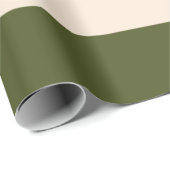 Army Green Stripes Geschenkpapier (Rolleneckpunkt)