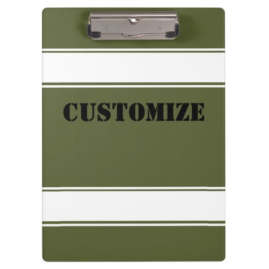 Army Green Style Klemmbrett (Vorderseite)
