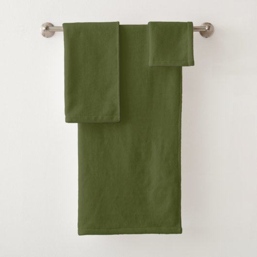 Army green (Vollfarbe) Badhandtuch Set (Insitu)
