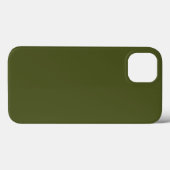 Army green (Vollfarbe) Case-Mate iPhone Hülle (Rückseite (Horizontal))