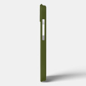 Army green (Vollfarbe) Case-Mate iPhone Hülle (Rückseite / Links)