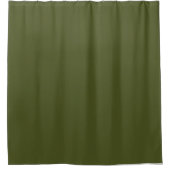 Army green (Vollfarbe) Duschvorhang (Vorderseite)
