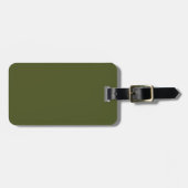 Army green (Vollfarbe) Gepäckanhänger (Vorderseite horizontal)