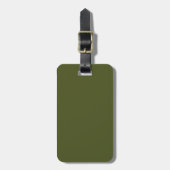 Army green (Vollfarbe) Gepäckanhänger (Vorderseite vertikal)