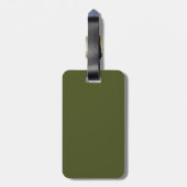 Army green (Vollfarbe) Gepäckanhänger (Rückseite vertikal)