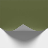 Army green (Vollfarbe) Geschenkpapier (Ecke)