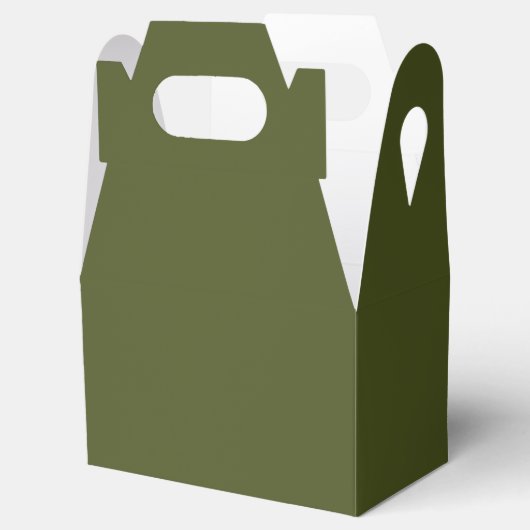 Army green (Vollfarbe) Geschenkschachtel (Geöffnet)