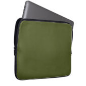 Army green (Vollfarbe) Laptopschutzhülle (Vorne Rechts)