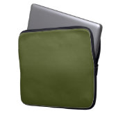 Army green (Vollfarbe) Laptopschutzhülle (Vorderseite Links)
