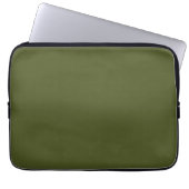 Army green (Vollfarbe) Laptopschutzhülle (Vorderseite)