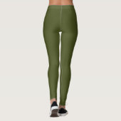 Army green (Vollfarbe) Leggings (Rückseite)