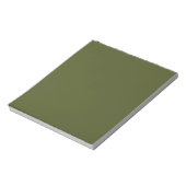Army green (Vollfarbe) Notizblock (Rotiert)