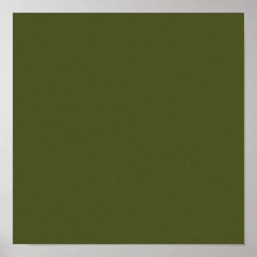 Army green (Vollfarbe) Poster (Vorne)