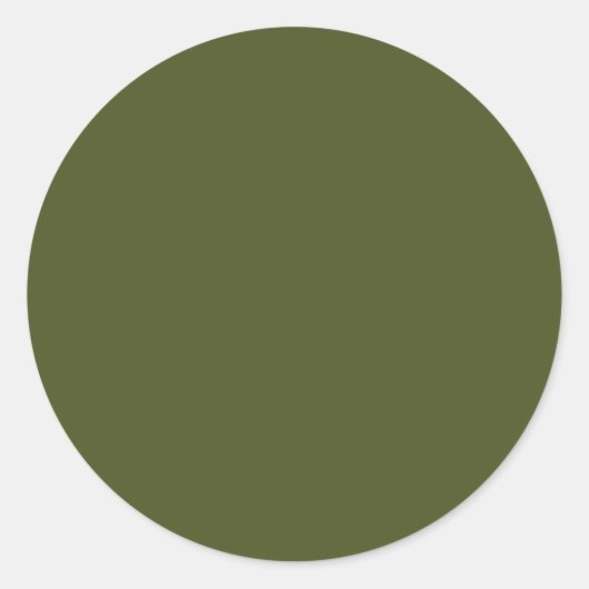 Army green (Vollfarbe) Runder Aufkleber (Vorderseite)