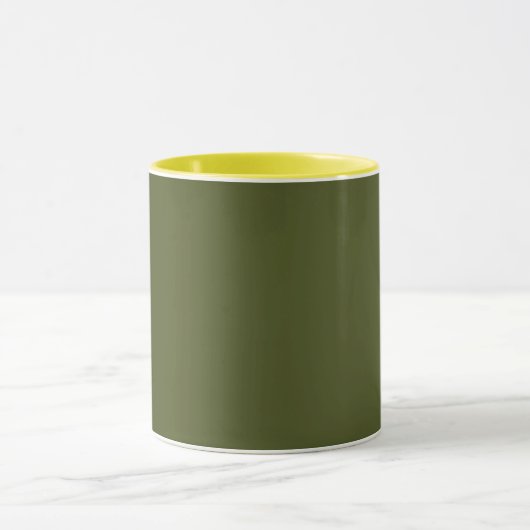 Army green (Vollfarbe) Tasse (Zentrum)