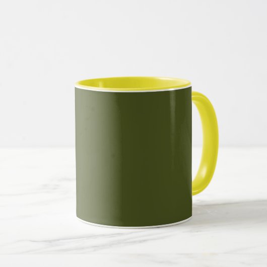 Army green (Vollfarbe) Tasse (VorderseiteRechts)