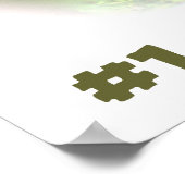 Army Hat niedlich Baby Orang-Utan Poster (Ecke)