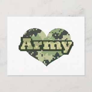 Army Heart Postkarte
