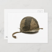 Army Helmet Postkarte (Vorne/Hinten)
