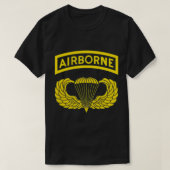Army Im Flugzeug Division Paratrooper Tshirt, Ve T-Shirt (Design vorne)