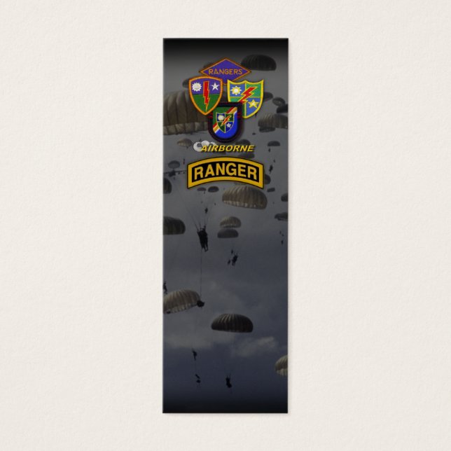 Army im Flugzeug Ranger Veteran Patch Bookmarkers (Vorderseite)