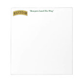 Army Im Flugzeug Rangers Veterans Vets LRRP Notizblock (Vorderseite)