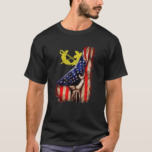 Army JAG Corps Branch American Flag T-Shirt (Vorderseite)