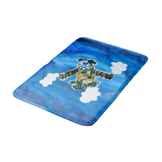 Army Jet Badematte (Schrägansicht)