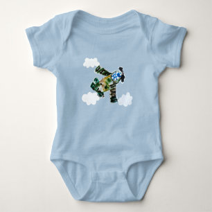 Army Jet "Kunst von Kindern" Baby Strampler