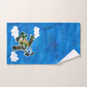 Army Jet "Kunst von Kindern" Badhandtuch Set (Handtuch)