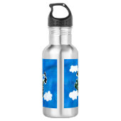 Army Jet "Kunst von Kindern" Edelstahlflasche (Rückseite)