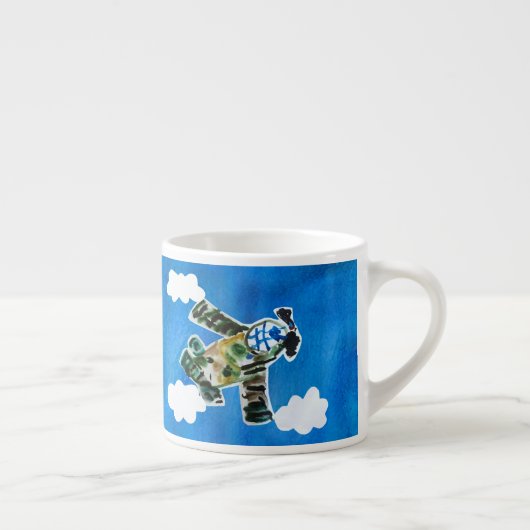 Army Jet "Kunst von Kindern" Espressotasse (Rechts)