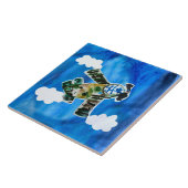 Army Jet "Kunst von Kindern" Fliese (Seite)