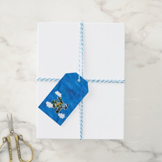 Army Jet "Kunst von Kindern" Geschenkanhänger (Mit Garn)