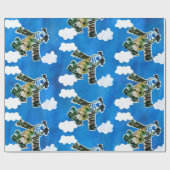 Army Jet "Kunst von Kindern" Geschenkpapier (Flach)