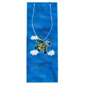 Army Jet "Kunst von Kindern" Geschenktüte Für Weinflaschen (Rückseite)