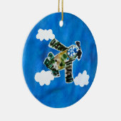 Army Jet "Kunst von Kindern" Keramik Ornament (Rechts)