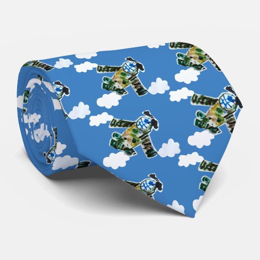 Army Jet "Kunst von Kindern" Krawatte (Gerollt)