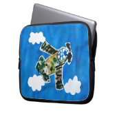 Army Jet "Kunst von Kindern" Laptopschutzhülle (Vorderseite Links)