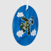 Army Jet "Kunst von Kindern" Ornament (Vorderseite)