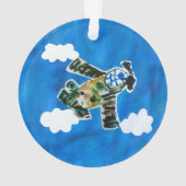 Army Jet "Kunst von Kindern" Ornament (Rückseite)