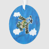 Army Jet "Kunst von Kindern" Ornament (Vorderseite)