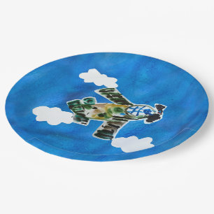 Army Jet "Kunst von Kindern" Pappteller