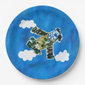 Army Jet "Kunst von Kindern" Pappteller (Vorderseite)