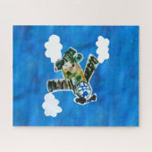 Army Jet "Kunst von Kindern" Puzzle (Horizontal)
